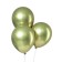 Latex ball 12 "Chrome", metal, set of 50 pcs., Salad color