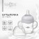 A bottle for feeding Ø50 shg 120 ml., Glass, white color