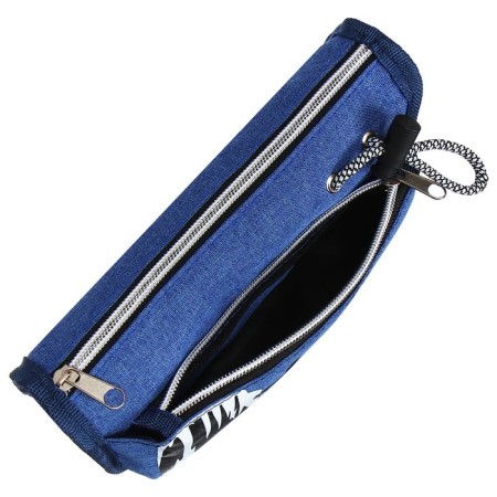 School Penal on the zipper Calligrata "Sport", 2 departments, blue-5