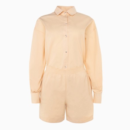 Women's suit (shirt, shorts) minku: overSize color beige, size 42-7