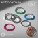Ring set 6 pieces "Dream" radiance, colored with silver, size mix