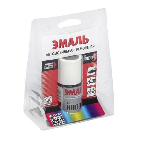 Enamel Kudo car repair with a white 201, 15 ml brush-2