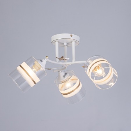 MIA chandelier 3x60W E27 white, gold 52x18x24cm-1