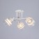 MIA chandelier 3x60W E27 white, gold 52x18x24cm