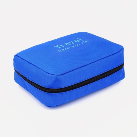 Road cosmetic bag, lightning department, hook, blue color