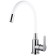 Fashun A54101-8 kitchen mixer, single-legged, flexible spout, stainless steel, satin, white