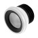 Fan pipe for toilet Orio S-9970, eccentric, 20 mm, with a cuff, l = 132 mm