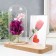 Photo frame 9x13 cm Light "Violet rose in a flask" from batteries 2xlr1130 9.8x19.5x18 cm