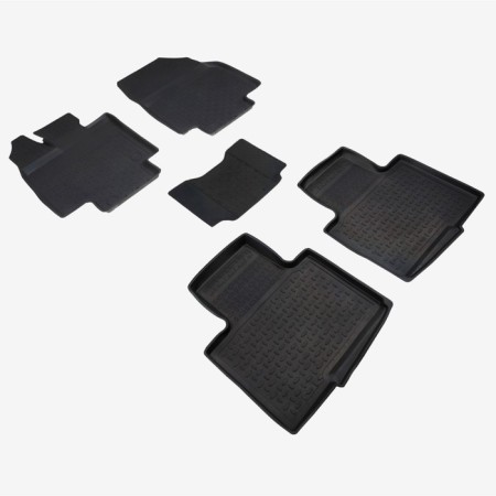 Rubber rugs with a high side for Toyota Highlander IV, 2019-n.