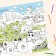 Set of coloring giants "Blue Tractor", 2 pcs., 84 × 59 cm