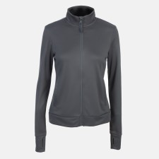 Longslit female Resport, on a zipper, p. 48, the color is gray, basic, with a long sleeve
