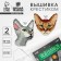 Cross -stitch on the plastic canvas "Important cats", a set for creativity