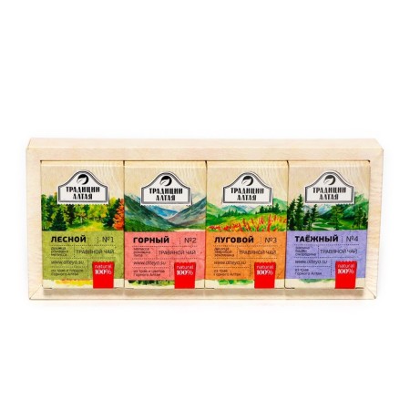 Gift set of herbal teas Tea collection, 4*50 g-2
