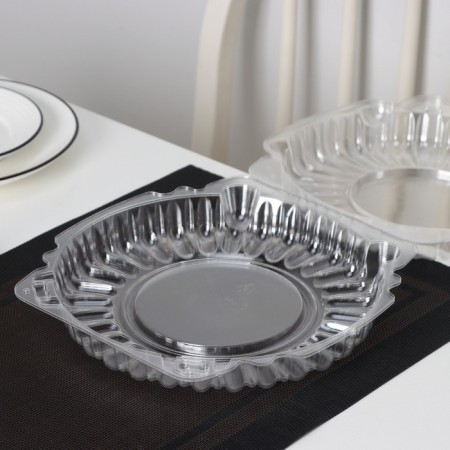 The cake plastic disposable with an insoluble lid IP-52N, 23 × 6 cm, internal 21 × 5.5 cm, 240 pcs/un-2