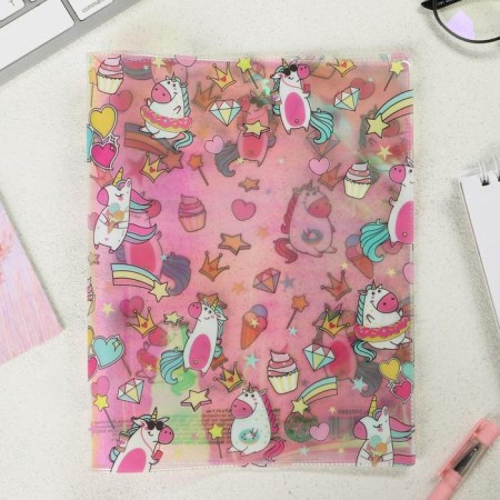 The holographic cover for the “Unicorns” notebook, 34.7 x 21.1 cm-2