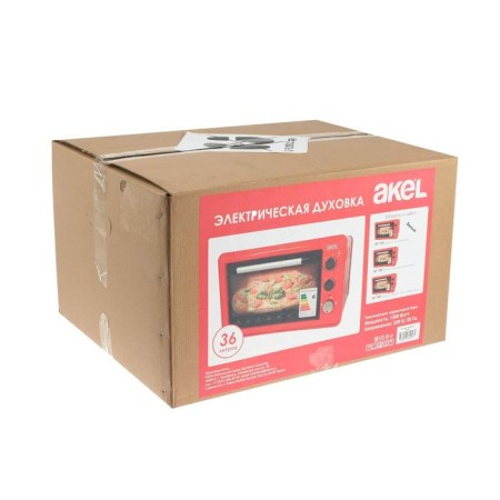 Mini-fucked Akel AF-720, 1300 W, 36 l, timer, temperature adjustment, white-7