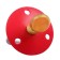Orthodontic dummy nipple, latex, from 0 months, with a cap, color mix