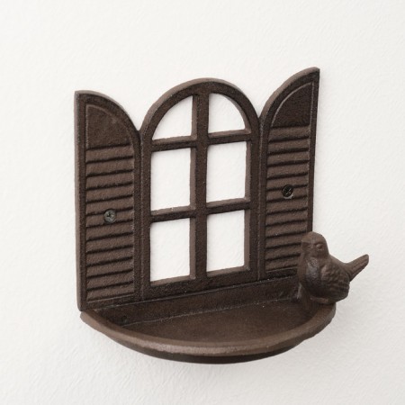 Souvenir cast iron stand "Bird near the window" 18x11x15 cm-1