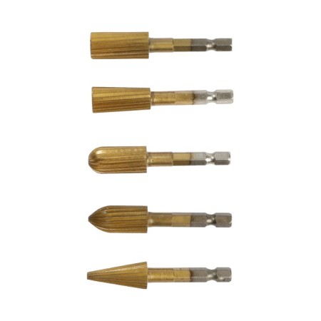 A set of balls on wood and tundra plastic, tin coating, hexagonal shank, 5 pcs.-1