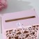 Family bank with monograms, 24x14x20 cm, pink pastel