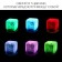Clock - electronic children's an alarm clock "desktop" table, with backlight, 8 x 8 cm, aaa