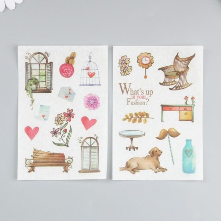 Stick Paper "Summer Day" set of 6 sheets 18.6x10 cm-2