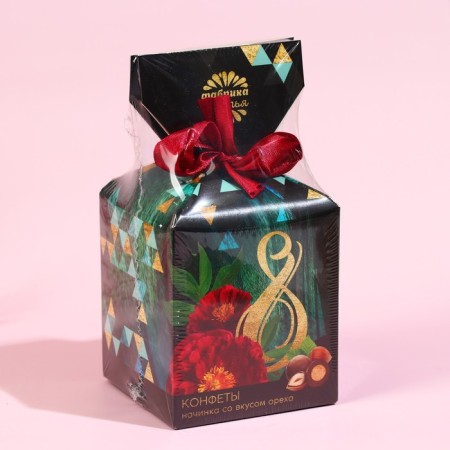 Chocolate sweets "March 8", in a box of confue, 150 g.-4