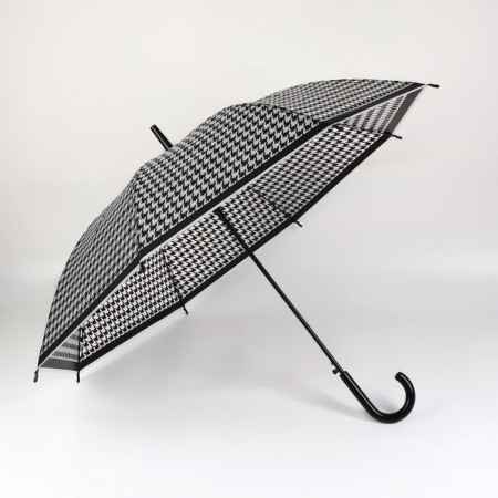 Umbrella - semi -automatic cane, 8 spokes, r = 51/58 cm, d = 116 cm, black color is black-2
