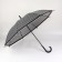 Umbrella - semi -automatic cane, 8 spokes, r = 51/58 cm, d = 116 cm, black color is black