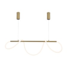 Светильник светодиодный подвесной с пультом Ambrella light, Line, FL10535, LED, 53 Вт, 3975Lum, 3000-6400К, цвет латунь
