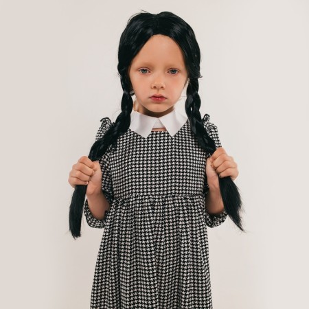 Carnival set "Gothic girl": a wig, stockings, collar-2
