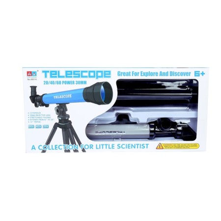 Telescope Children's "Young Astronomer", 20x, 40x, 60s, with a tripod, MIX color-12