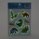 Children's stickers with a luminous layer "dinosaurs", 11 x 16 cm