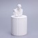 Candle in concrete Aromatic "Michelangelo", 13x7 cm, blue bells, soy wax, 160 g
