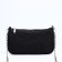 Baget bag with zipper, long belt, black color