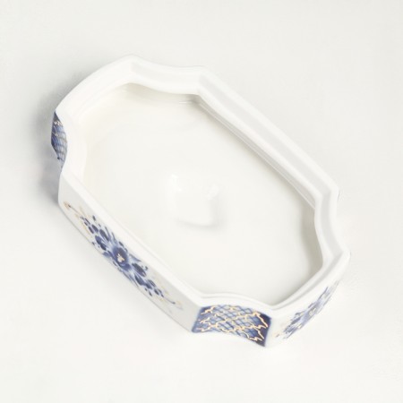Great box, 15 x 9 x 5 cm, gzhel, cobalt-4