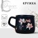 Ceramic "Flowers" mug, 380 ml, blue color