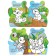Coloring with stickers set of "kitten and friends", 8 pcs. 12 p.