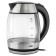 Electric kettle JVC JK-KE1707, glass, 2200 watts, 1.7 l, black