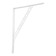 The tundra bracket is reinforced 350x250 mm, white polymer, 1 pc.