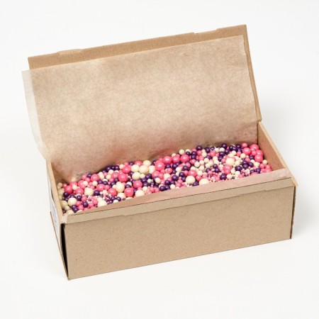 Sprinking confectionery with a soft center "Pearls": silver, lilac, pink, 1.5 kg-2