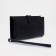 Women's wallet on the button, black color