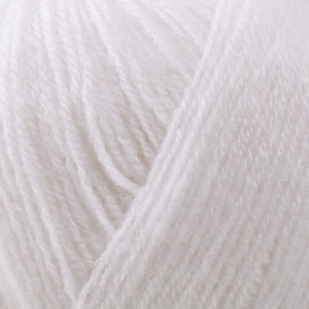 Yarn "Lanagold 800" 49% wool, 51% acrylic 730m/100g (55 white)-2