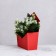 Traperture envelope is monophonic, red 19.5 x 23 x 8 cm