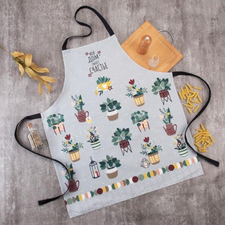 Apron "Ethel" Hygge 60*70 cm, 100% cotton, sarzha 190 g/m2-8