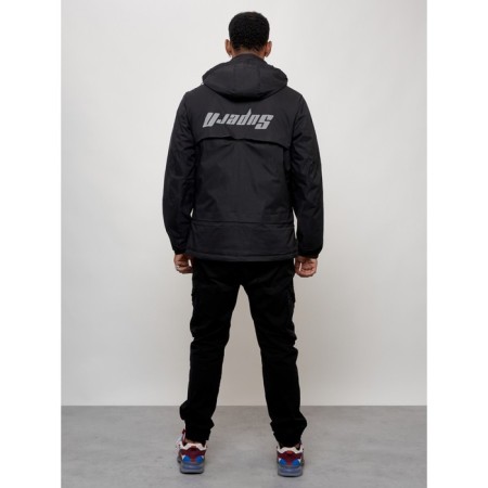 Sports male jacket, size 54, black color-3