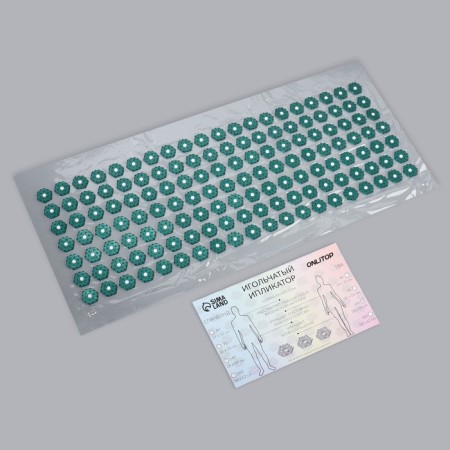 Iplikator-river, PVC base, 140 modules, 28 × 64 cm, transparent/green color-1