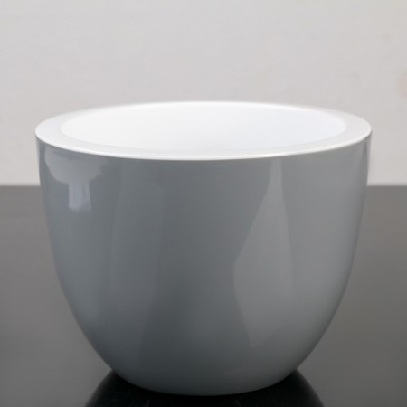 Pot for flowers with an insert "Orion", 3.5 l, color gray color