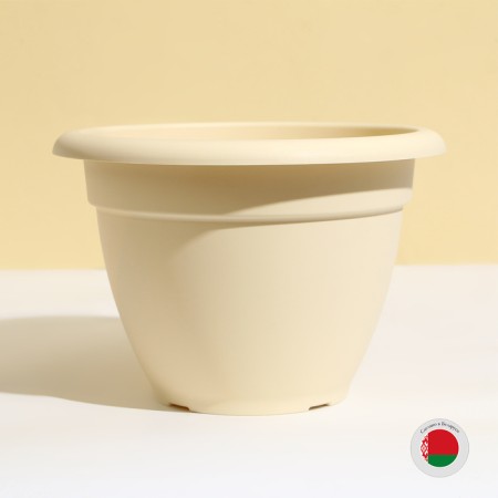 Flower pot, D = 25 cm, 4.3 l, plastic, light-beige-3