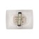 Double socket Kranz ceramics, without grounding, hidden installation, 10a, white KR-78-0219